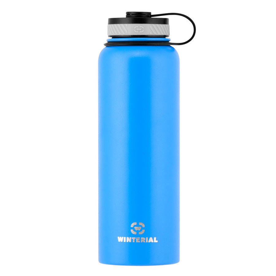 40 Oz Insulated Water Bottle with Straw, Stainless Steel Sports