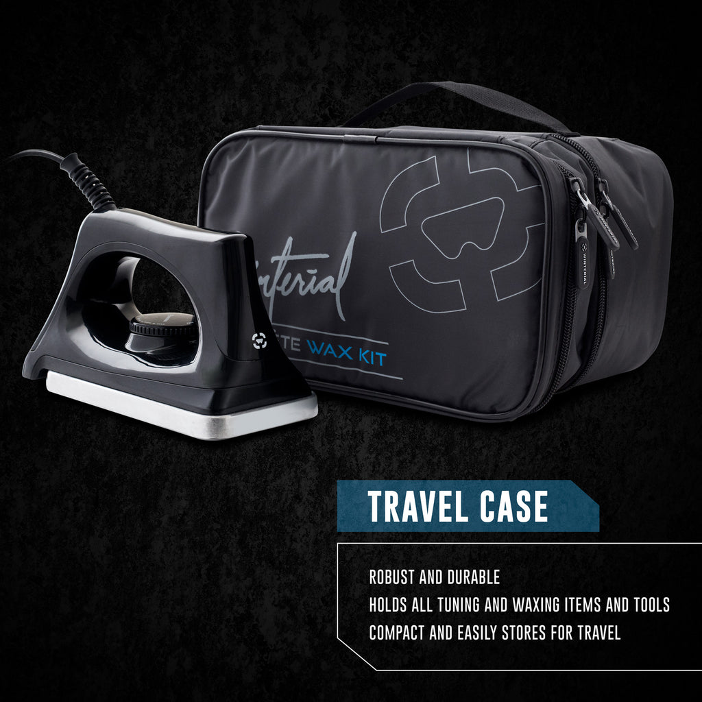 Complete Snowboard & Ski Tuning Kit Wax, Tools, & Case